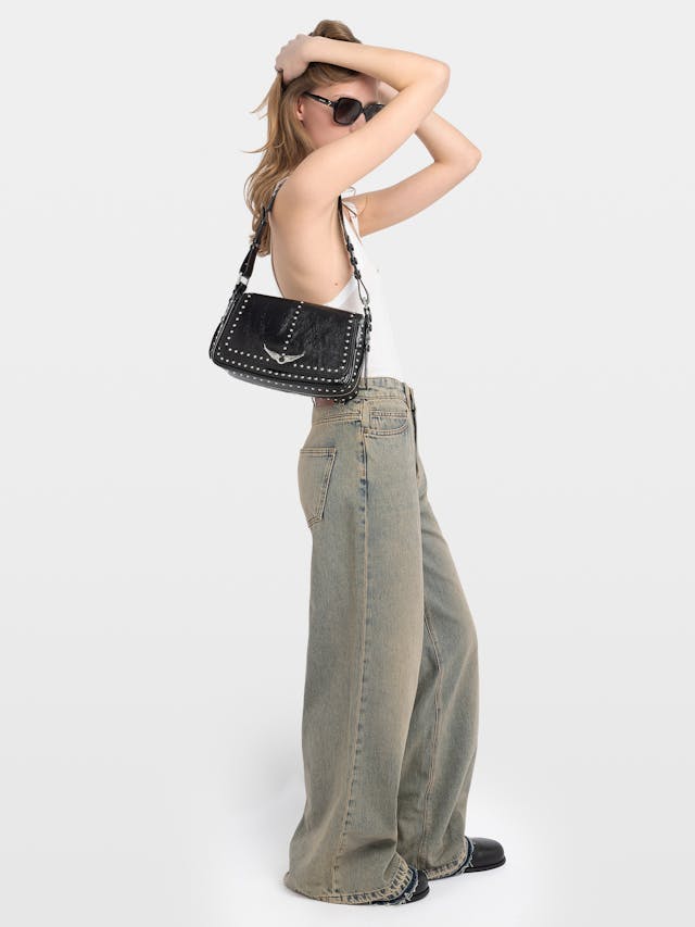 Borsa Le Zouzou Vintage Vernice Studs