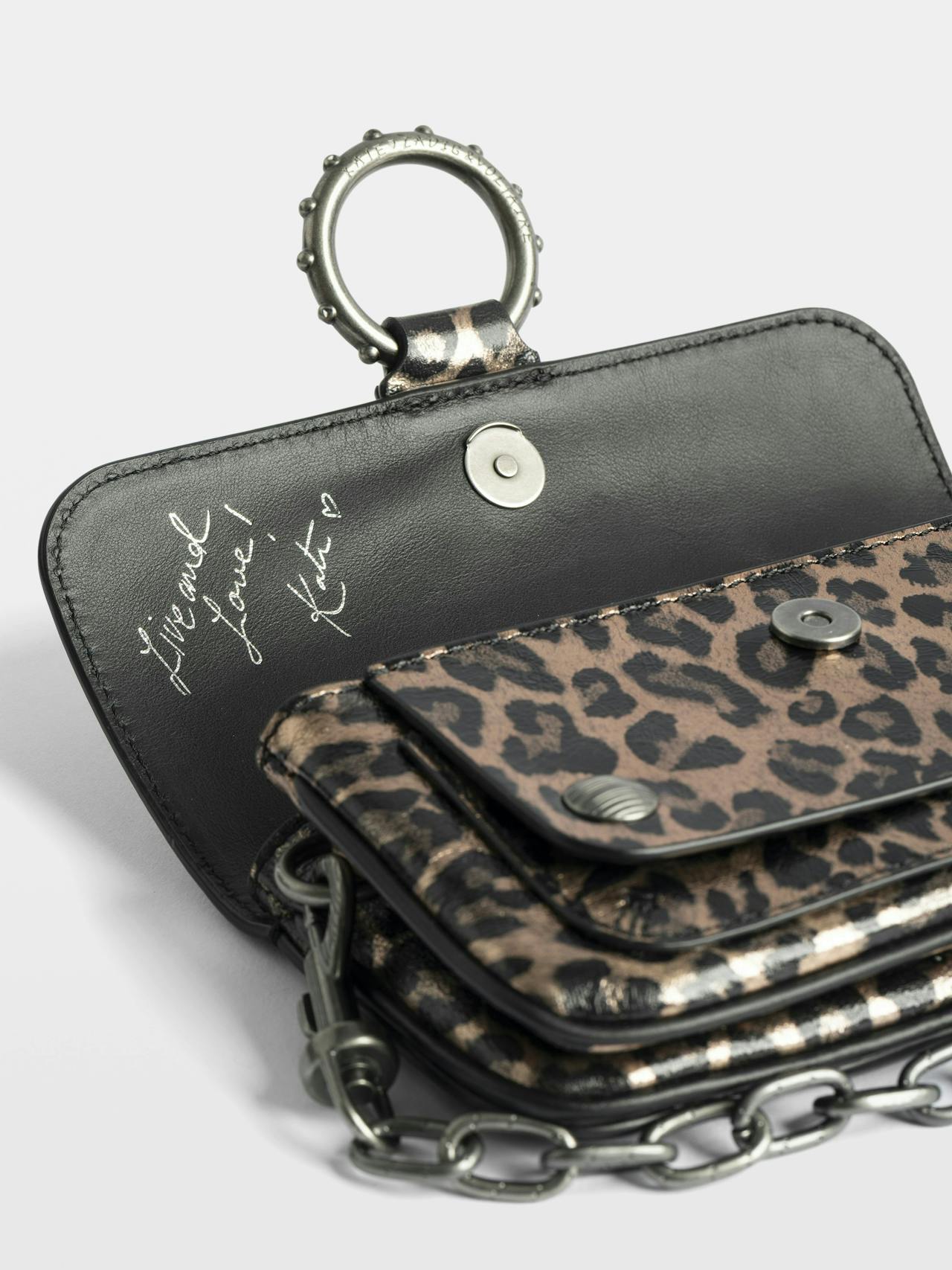 Kate Wallet Metal Leopard Bag