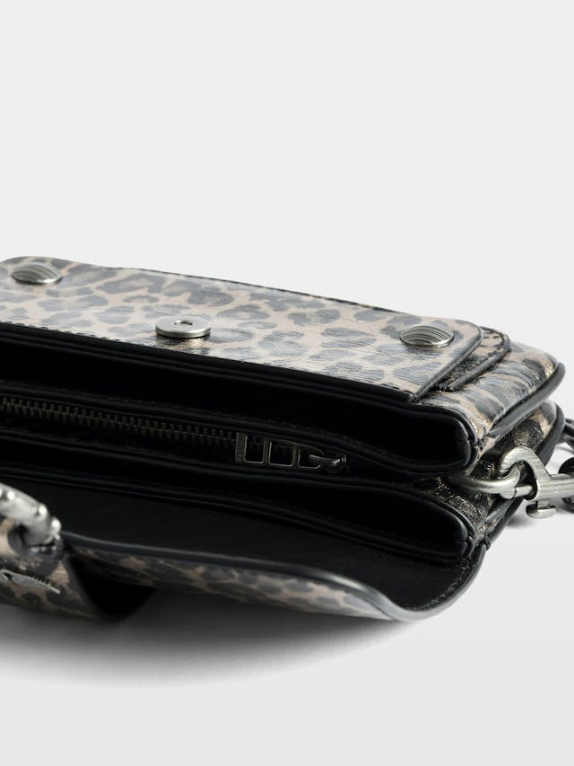 Borsa Kate Wallet Metal Leopard