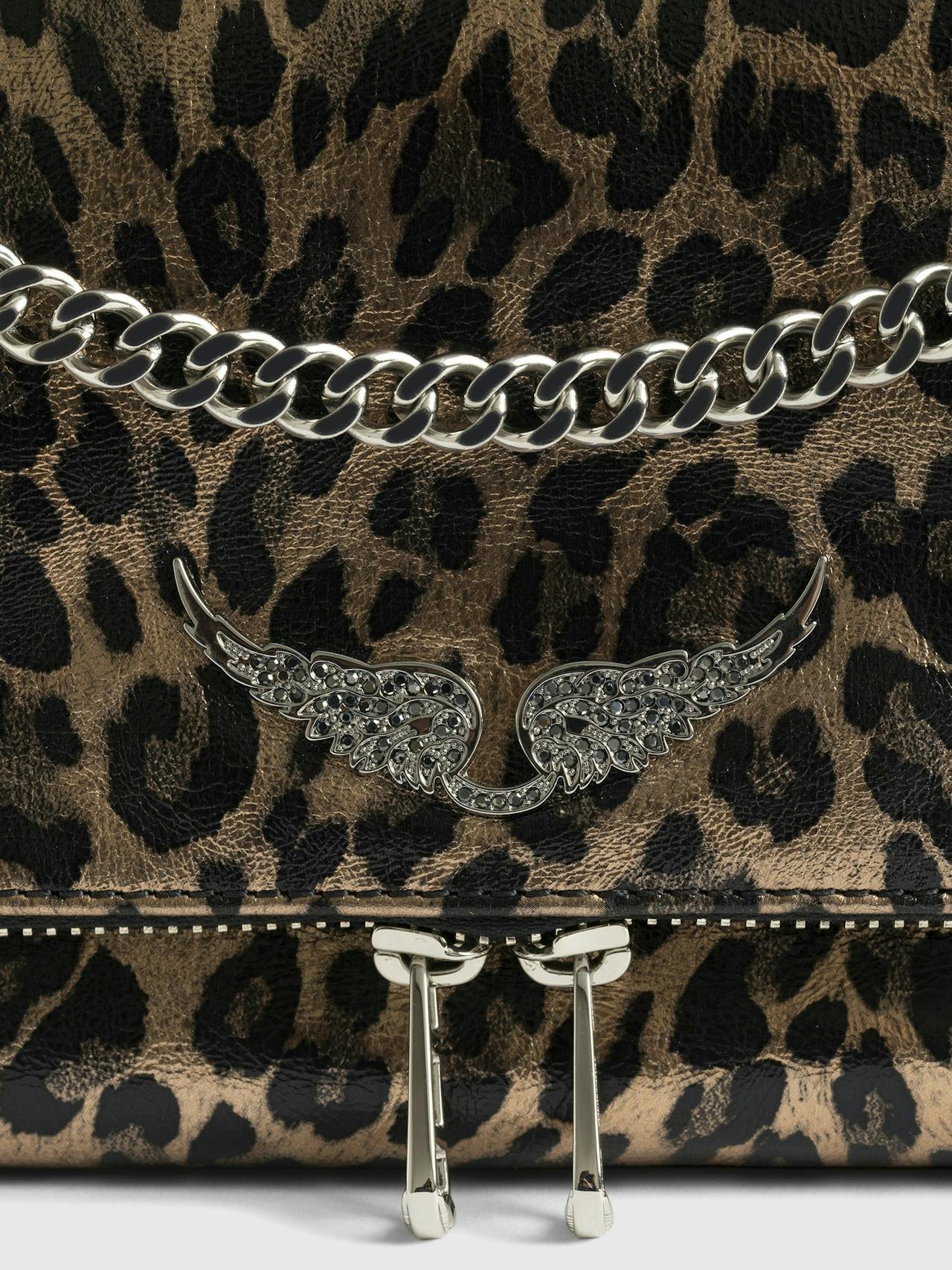 Rock II Metal Leopard Clutch