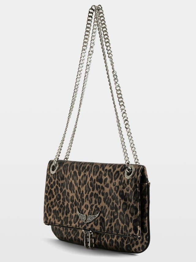 Rock II Metal Leopard Clutch