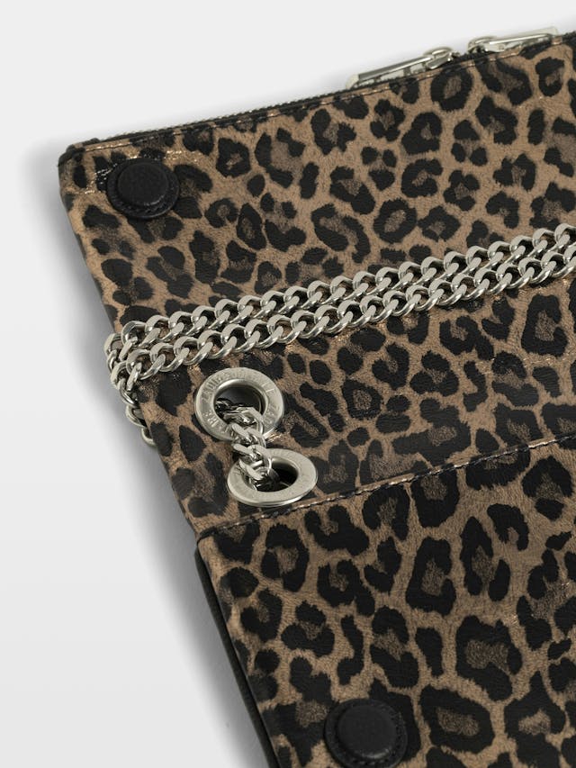 Rock II Metal Leopard Clutch