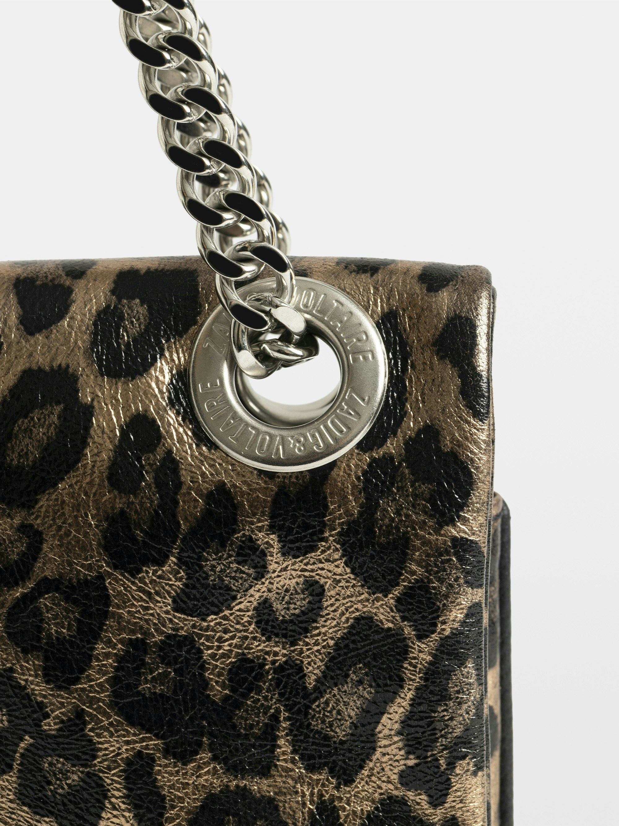 Rock II Metal Leopard Clutch