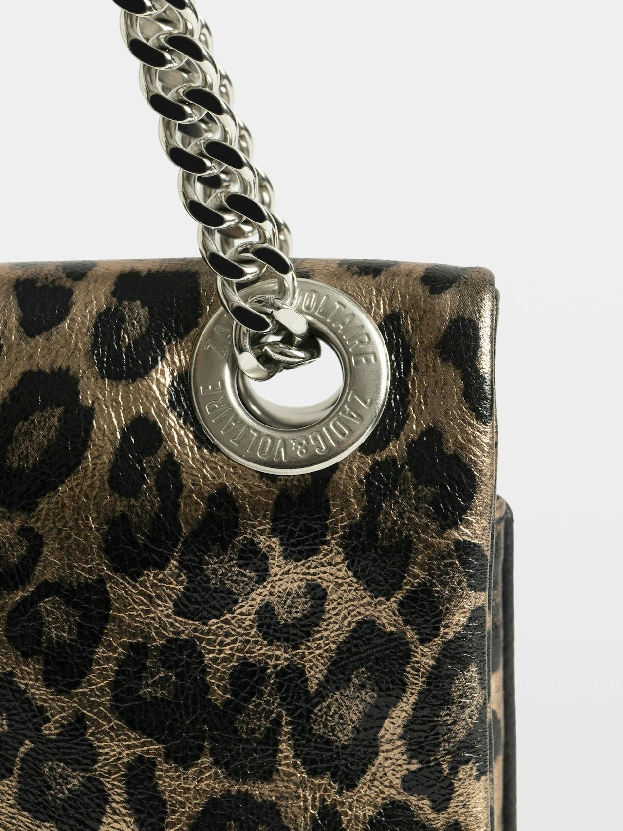 Rock II Metal Leopard Clutch