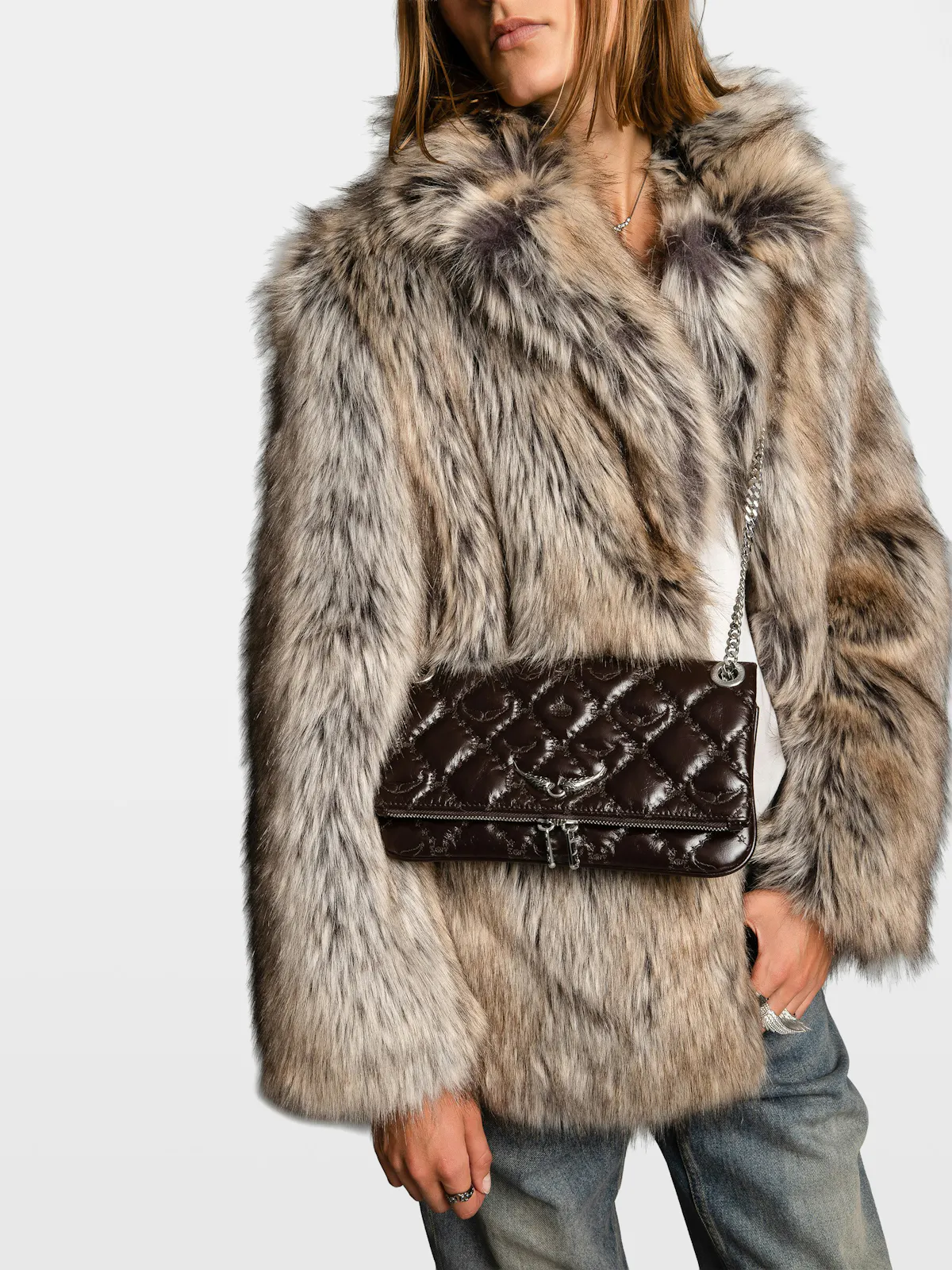Rock II Vintage Monogram Clutch