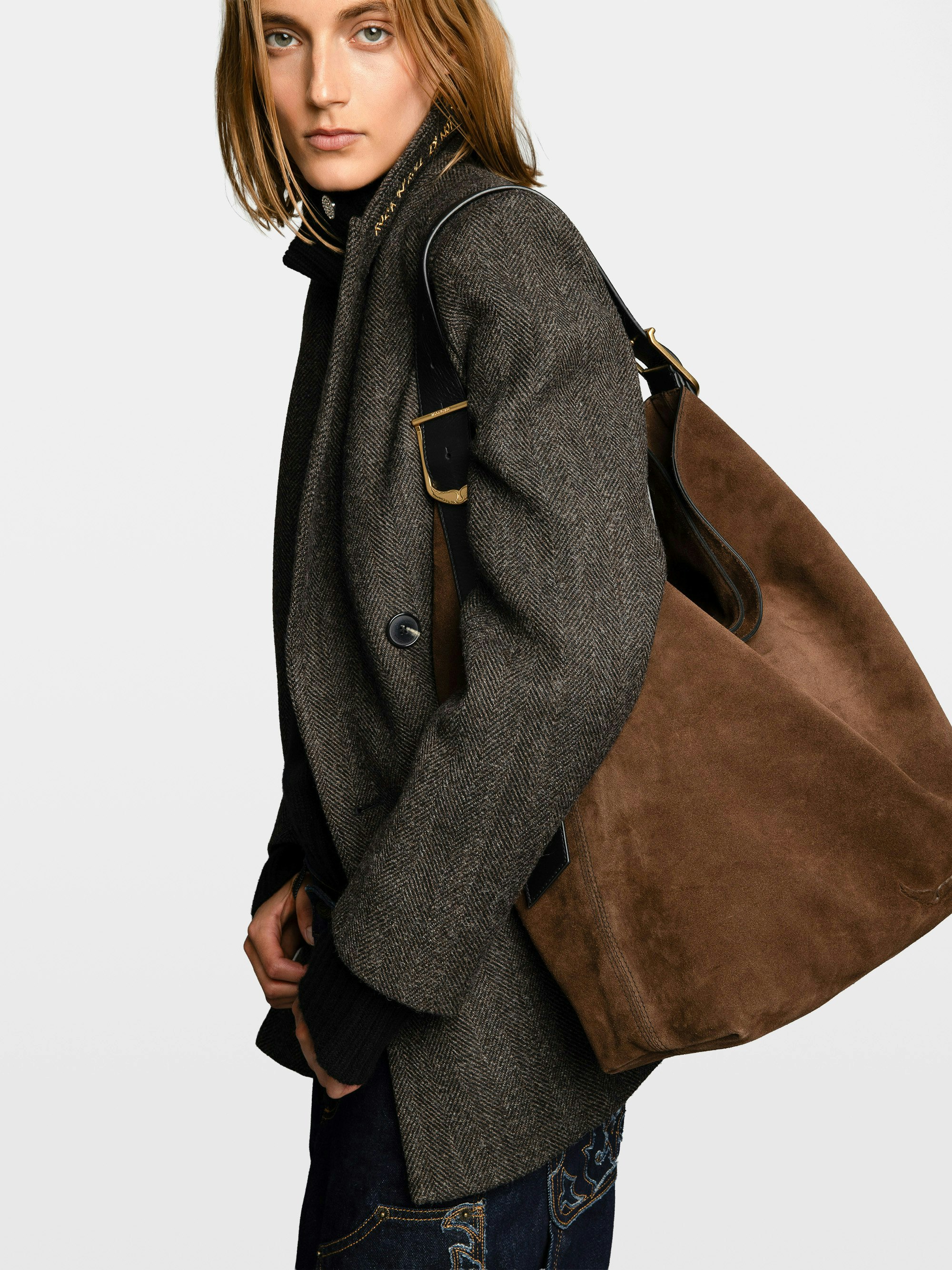 Borsa Jane Hobo XL Suede