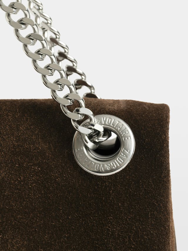 Rock II Suede Clutch