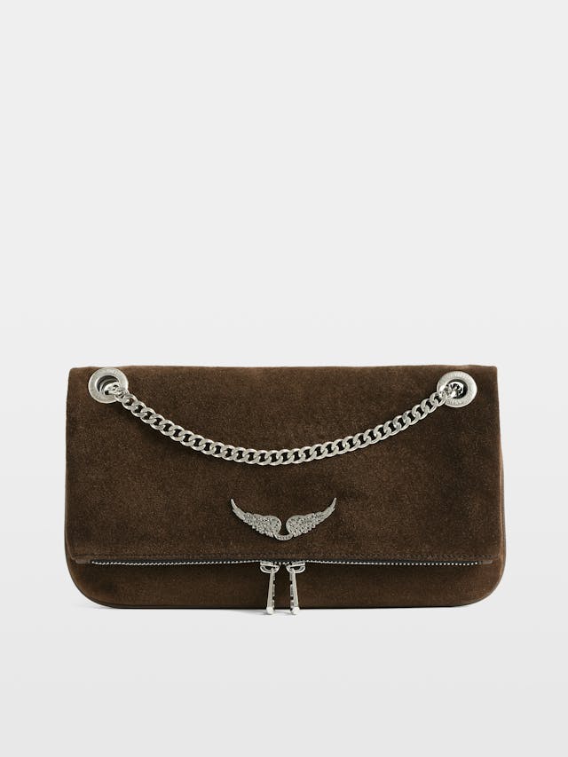 Rock II Suede Clutch