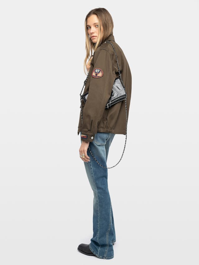 Rock Vintage Patent Studs Clutch