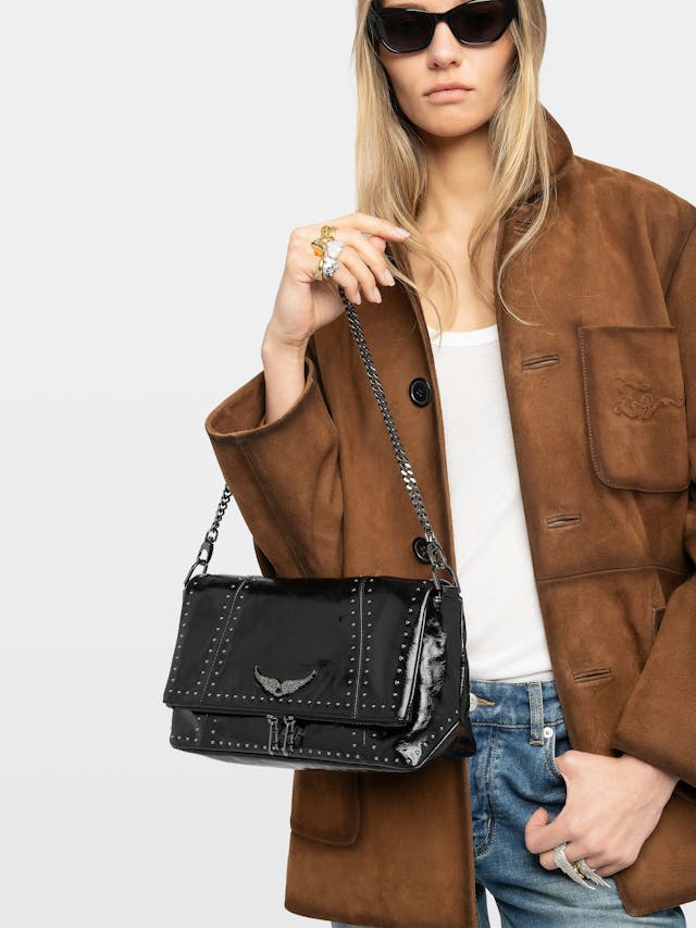 Rocky II Vintage Studded Leather Bag