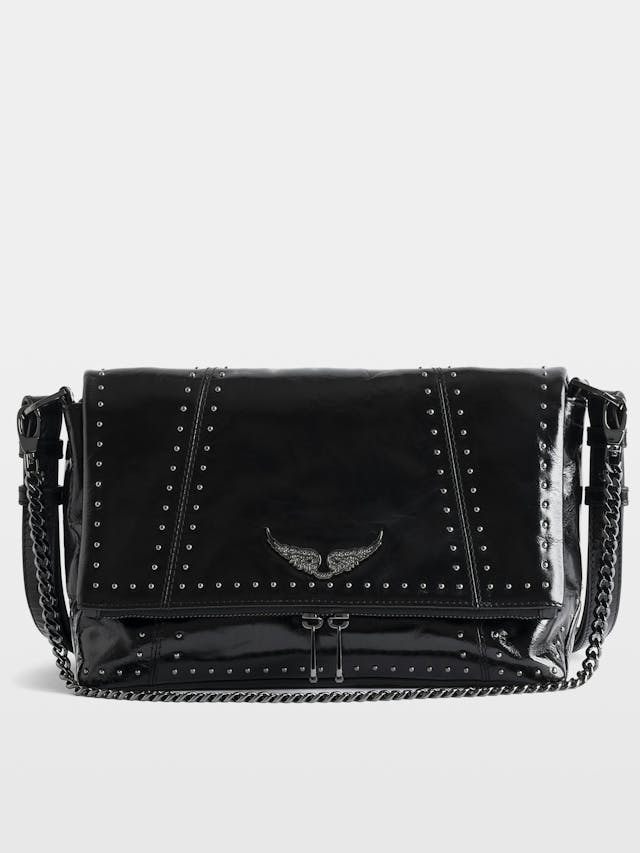 Rocky II Vintage Studded Leather Bag