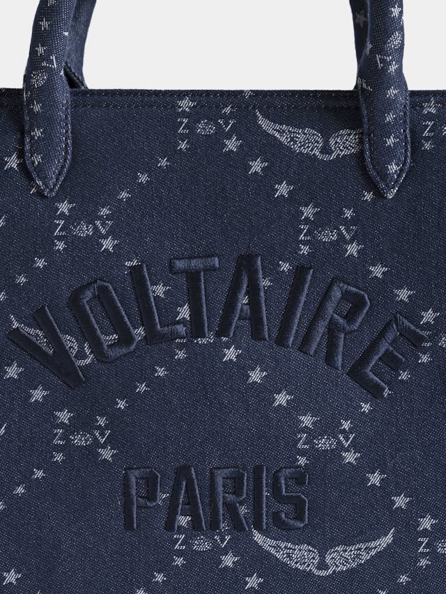 Angel Monogram Denim Tote