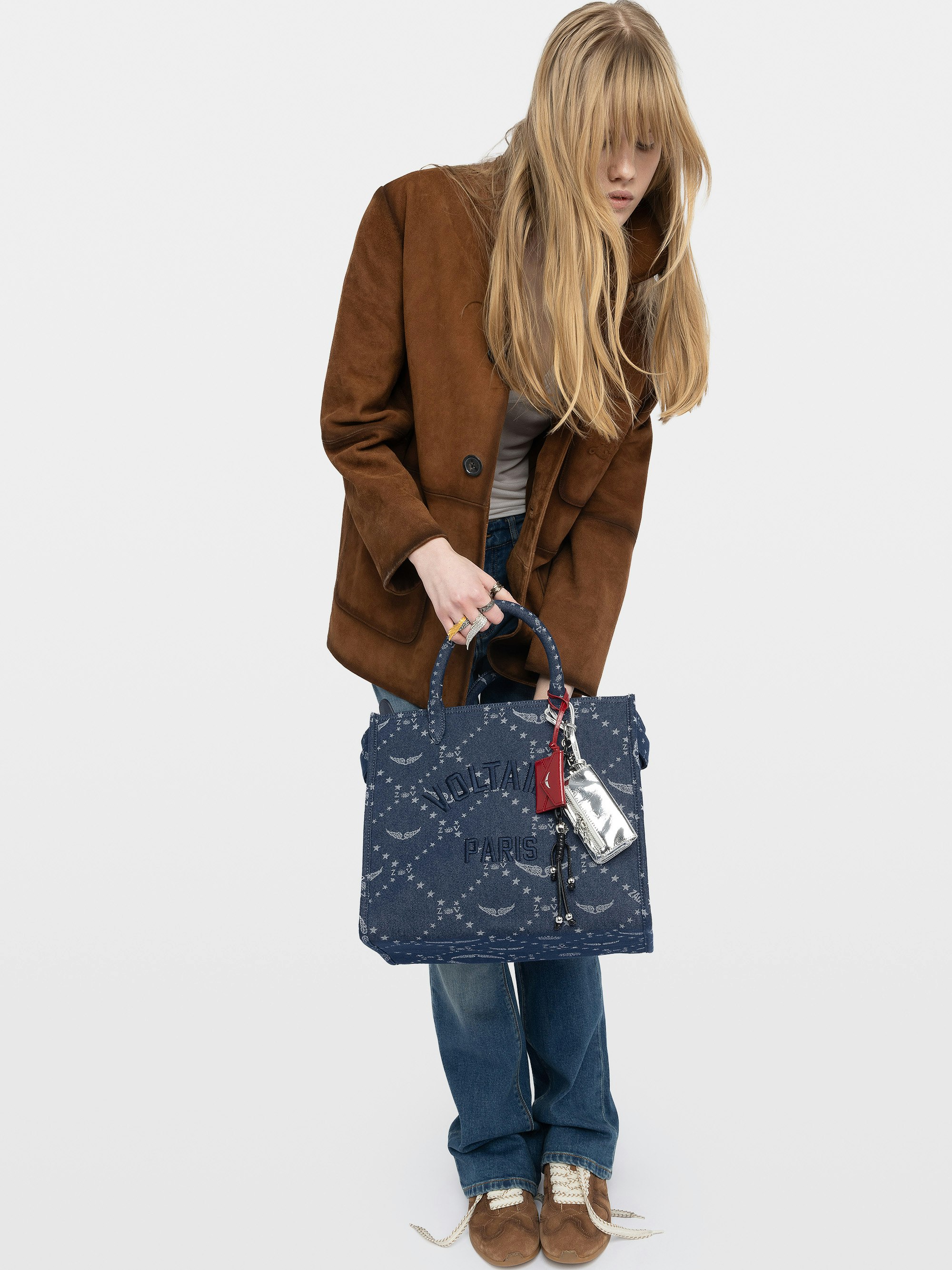 Borsa Angel Tote Denim Monogram