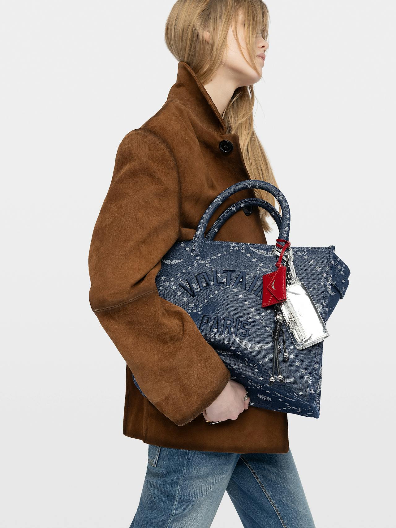 Borsa Angel Tote Denim Monogram