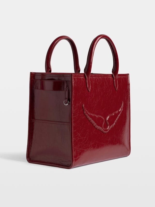 Angel Tote Tasche Wrinkled Patent