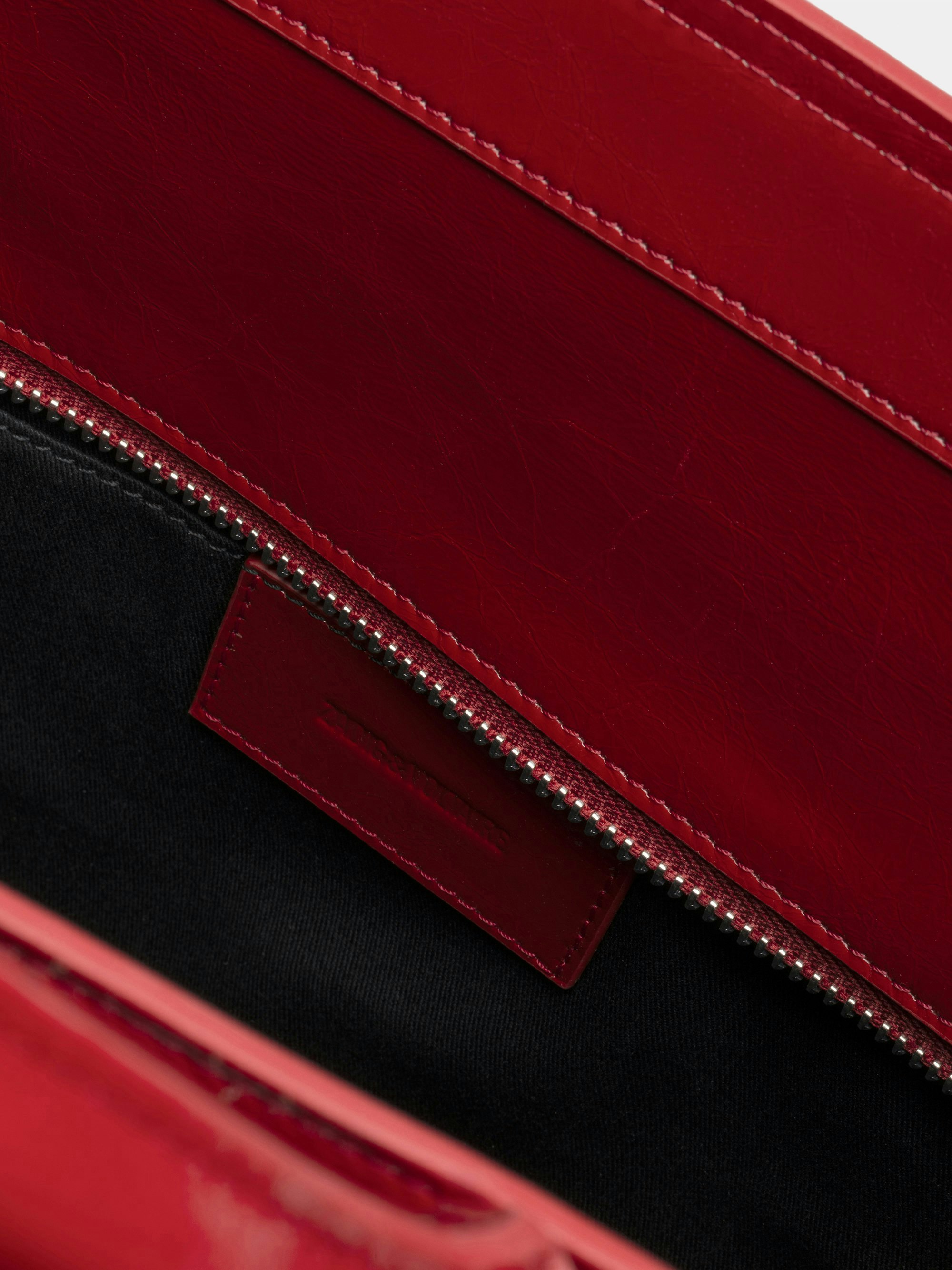 Angel Tote Wrinkled Patent Bag