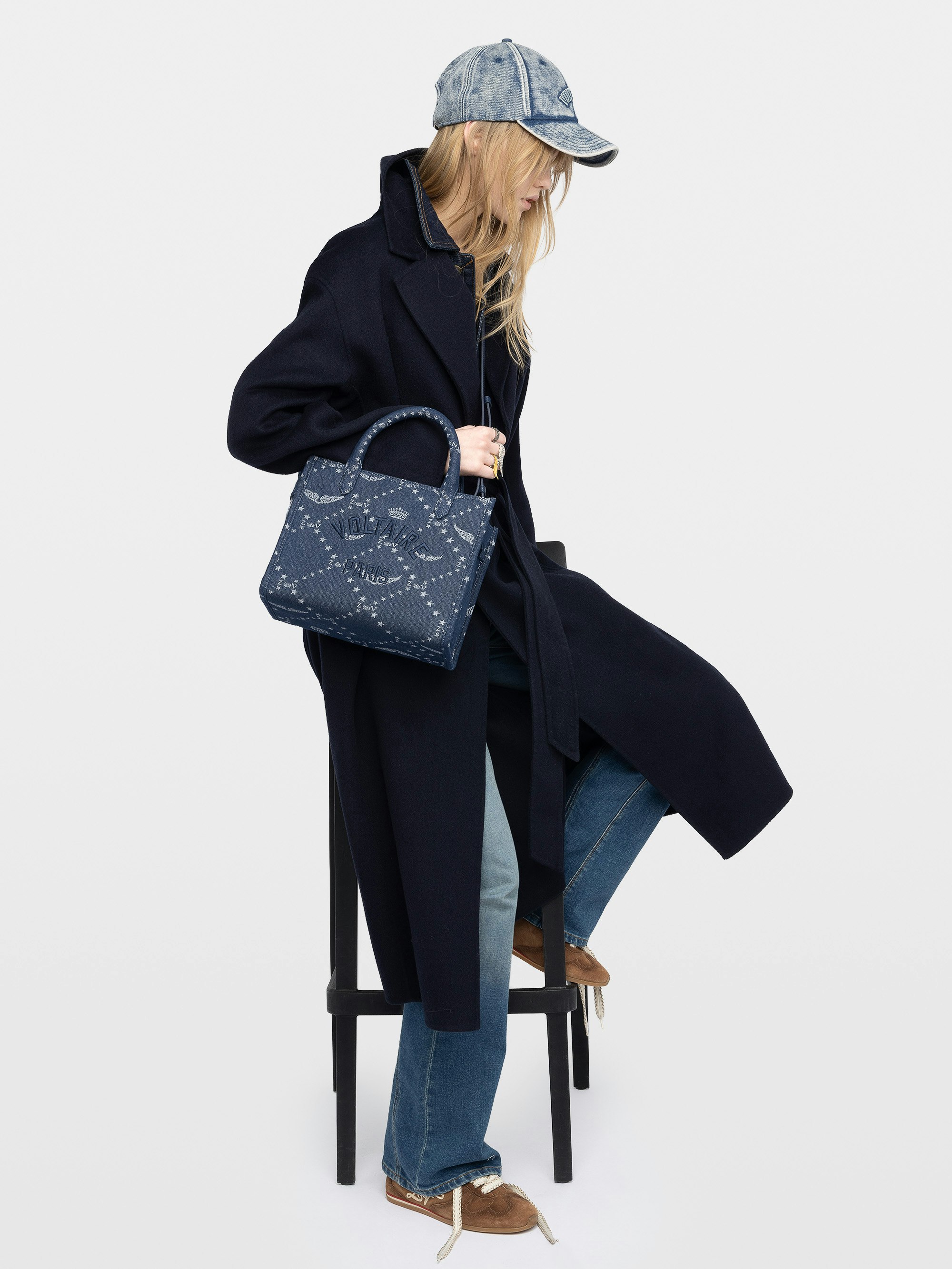 Borsa Angel Tote XS Monogramma Denim