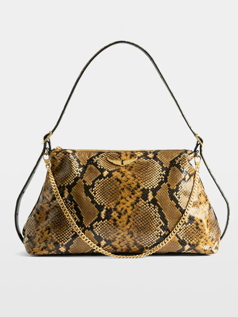 Jim Wild Bag In Brown Python Leather Zadig Voltaire Jim Wild Bag In Brown Python Leather Zadig Voltaire