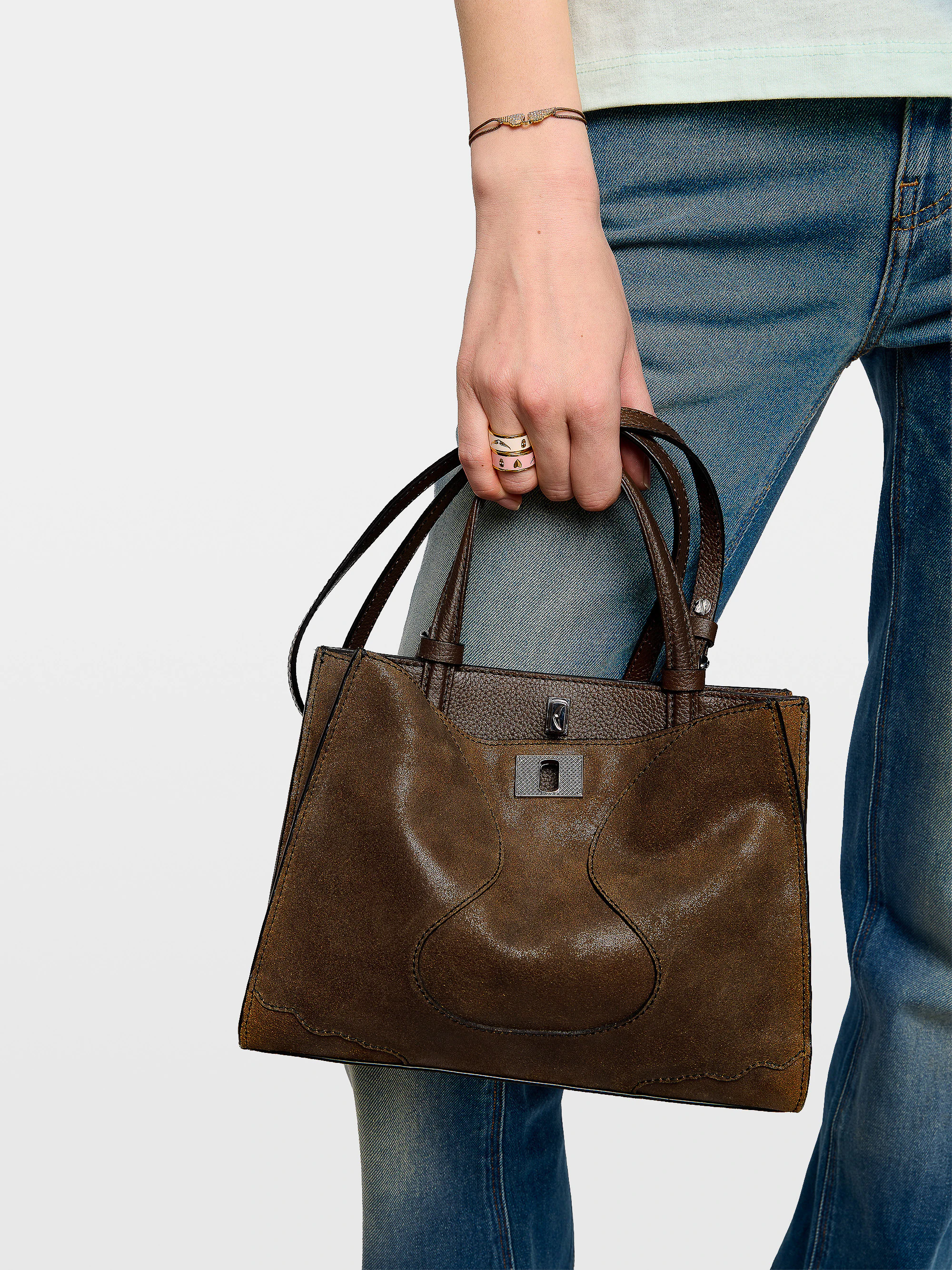Jack Mini Waxy Suede Bag