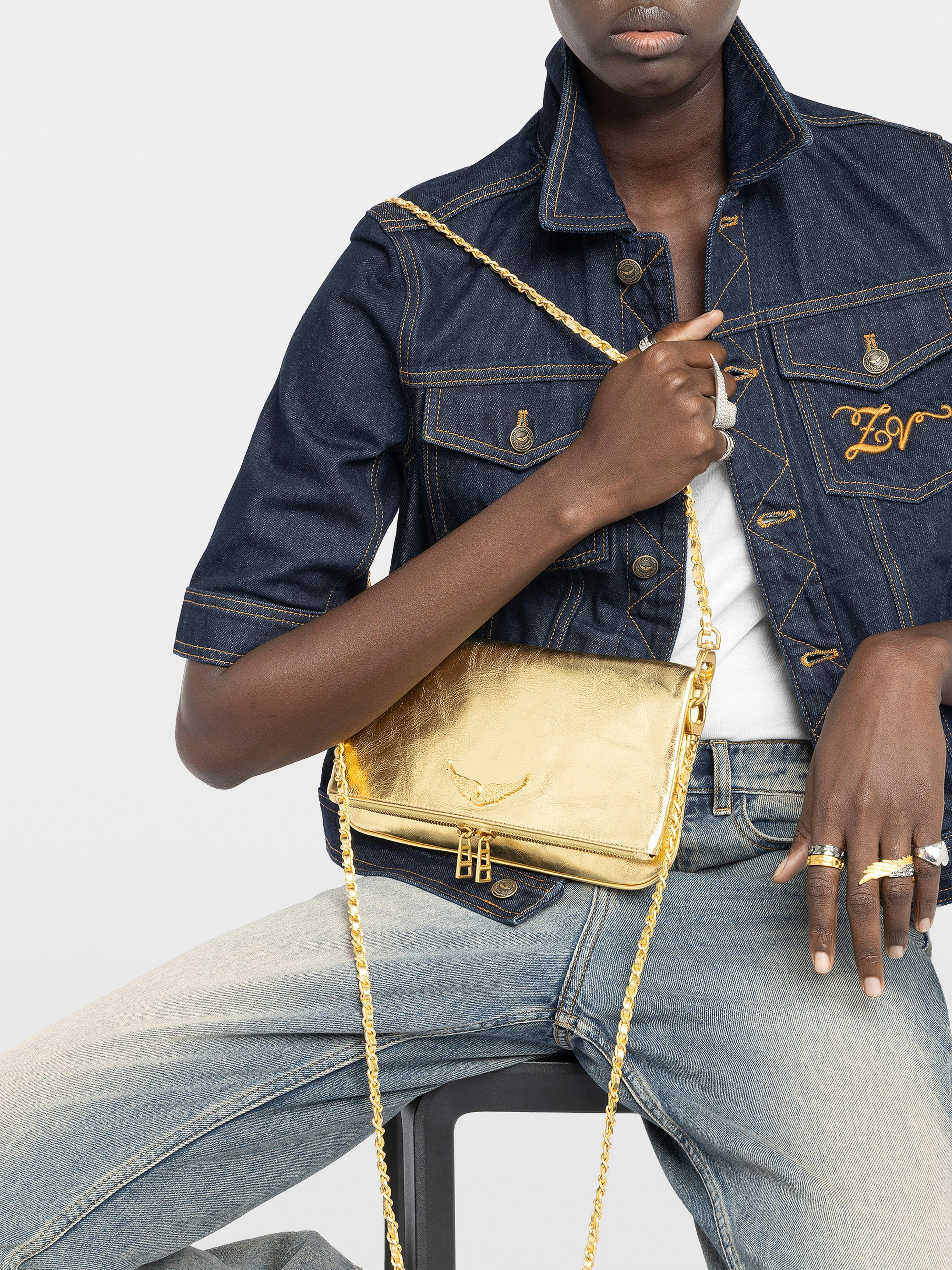 Rock Vintage Metal Clutch