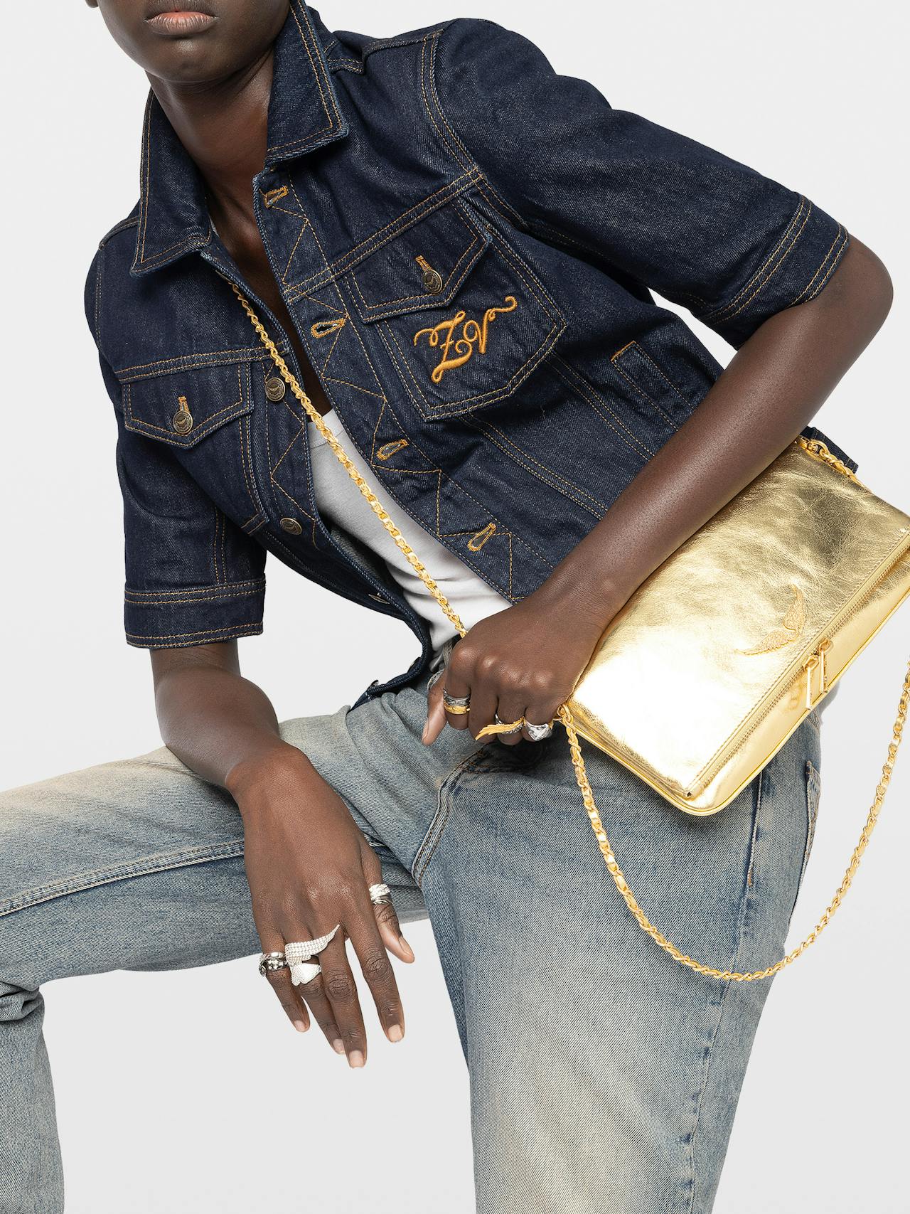 Rock Vintage Metal Clutch