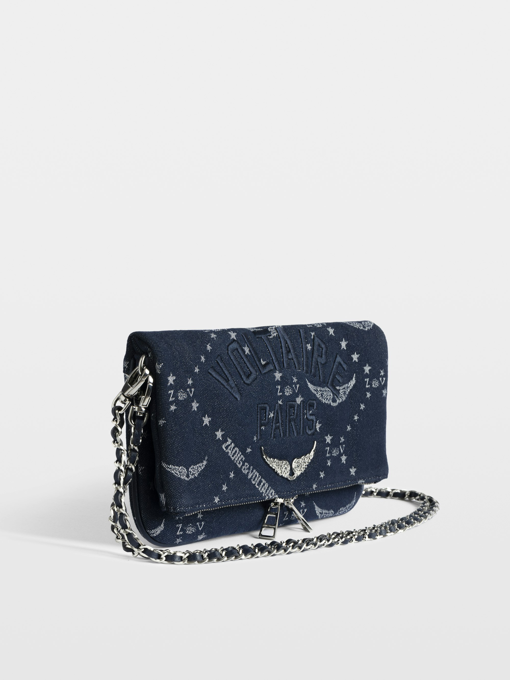 Clutch Rock Denim Monogram