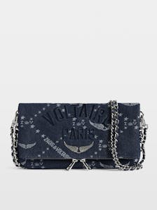 Clutch Rock Denim Monogram