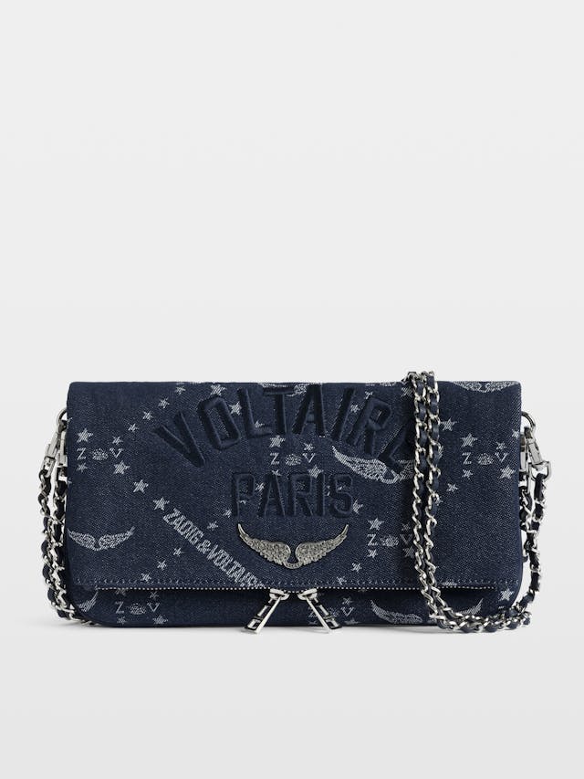 Rock Monogram Denim Pochette