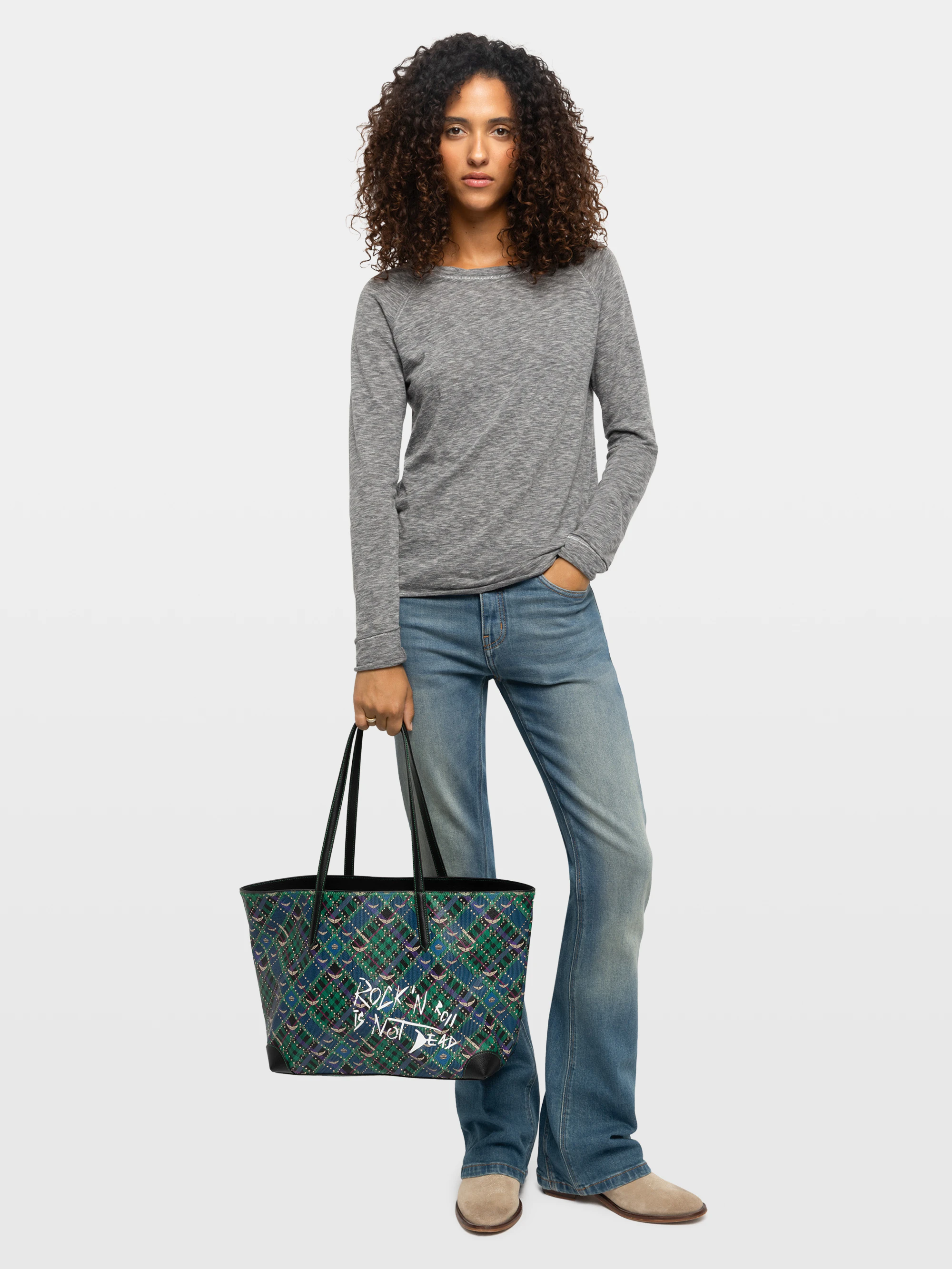 Z Shopper Punk Check Bag