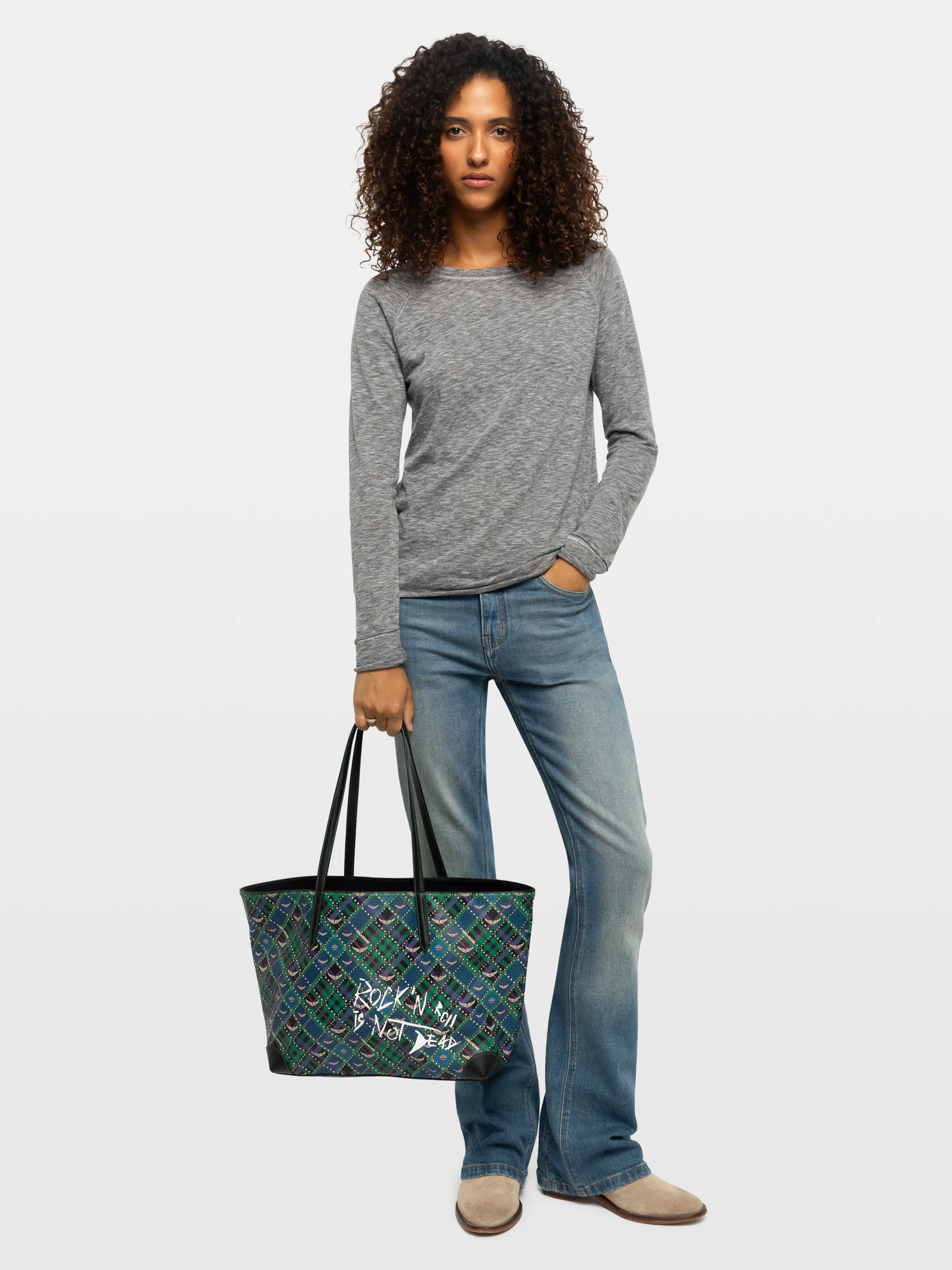 Borsa Z Shopper Punk Check