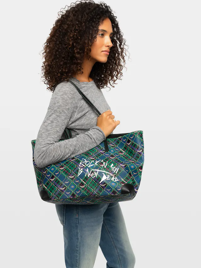 Borsa Z Shopper Punk Check