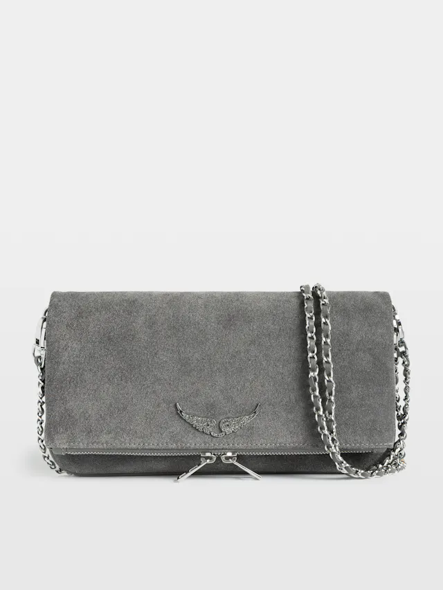 Rock Suede Clutch