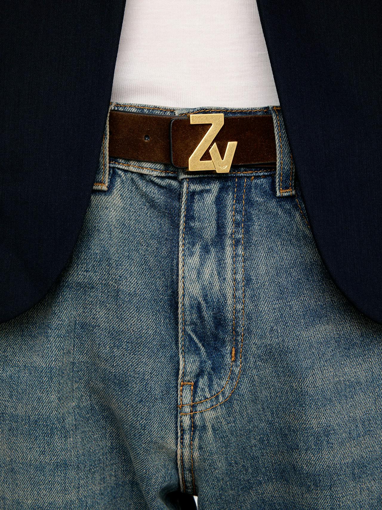 Cintura ZV Initiale Scamosciata 30mm