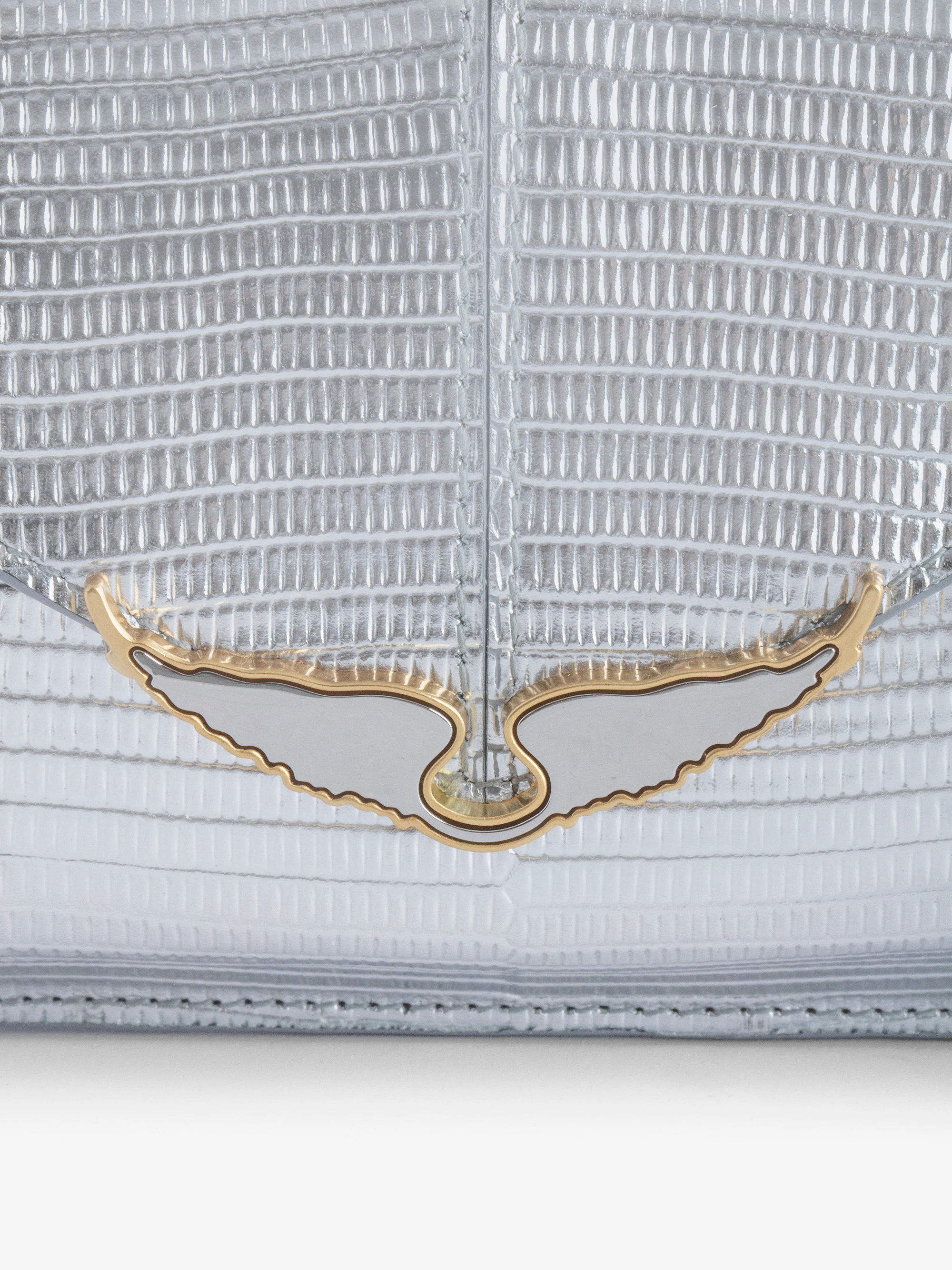 Borderline Embossed Metallic Clutch thumbnail 3