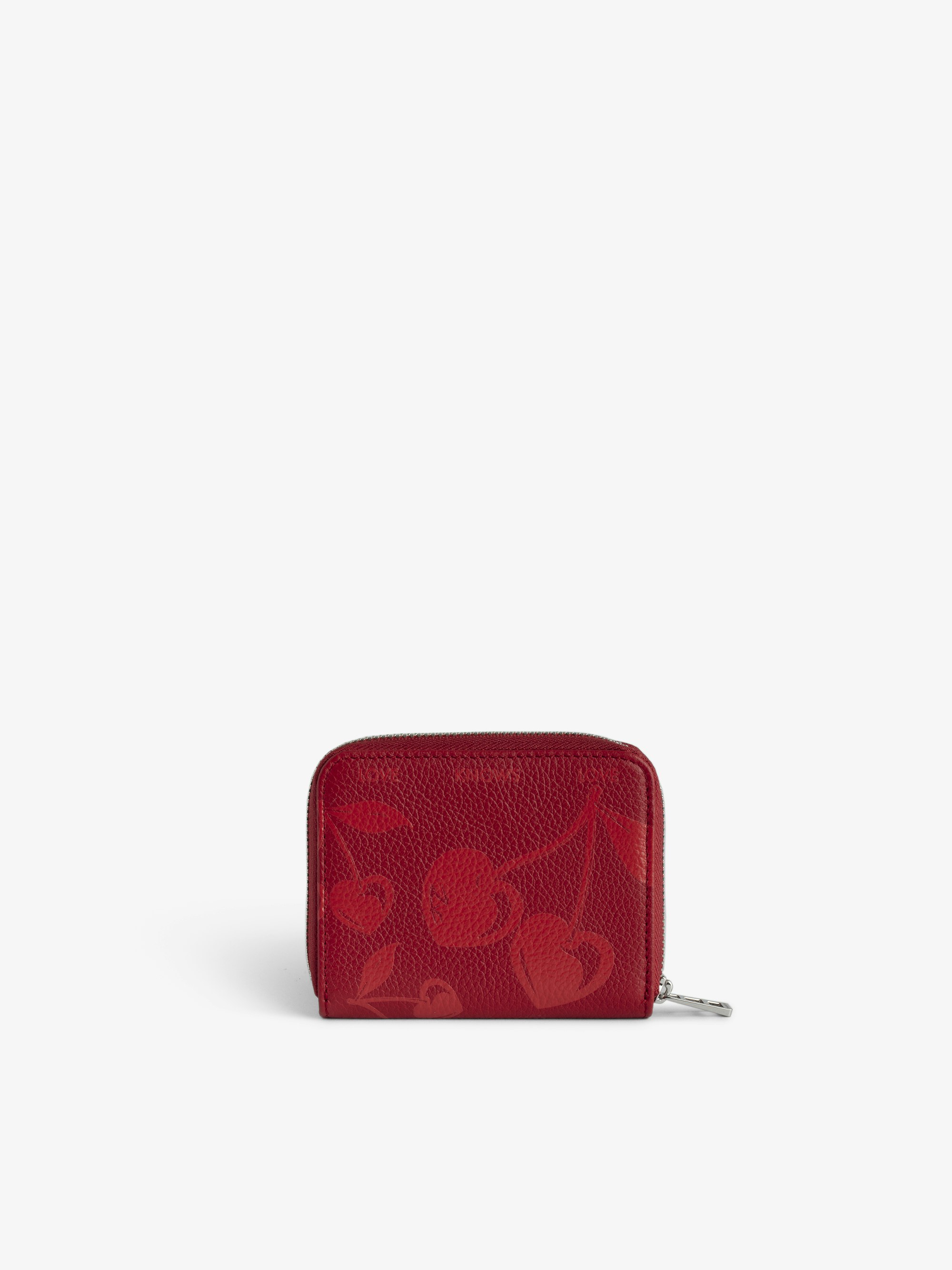 Mini ZV Red Leather Wallet | Zadig&Voltaire | Zadig&Voltaire