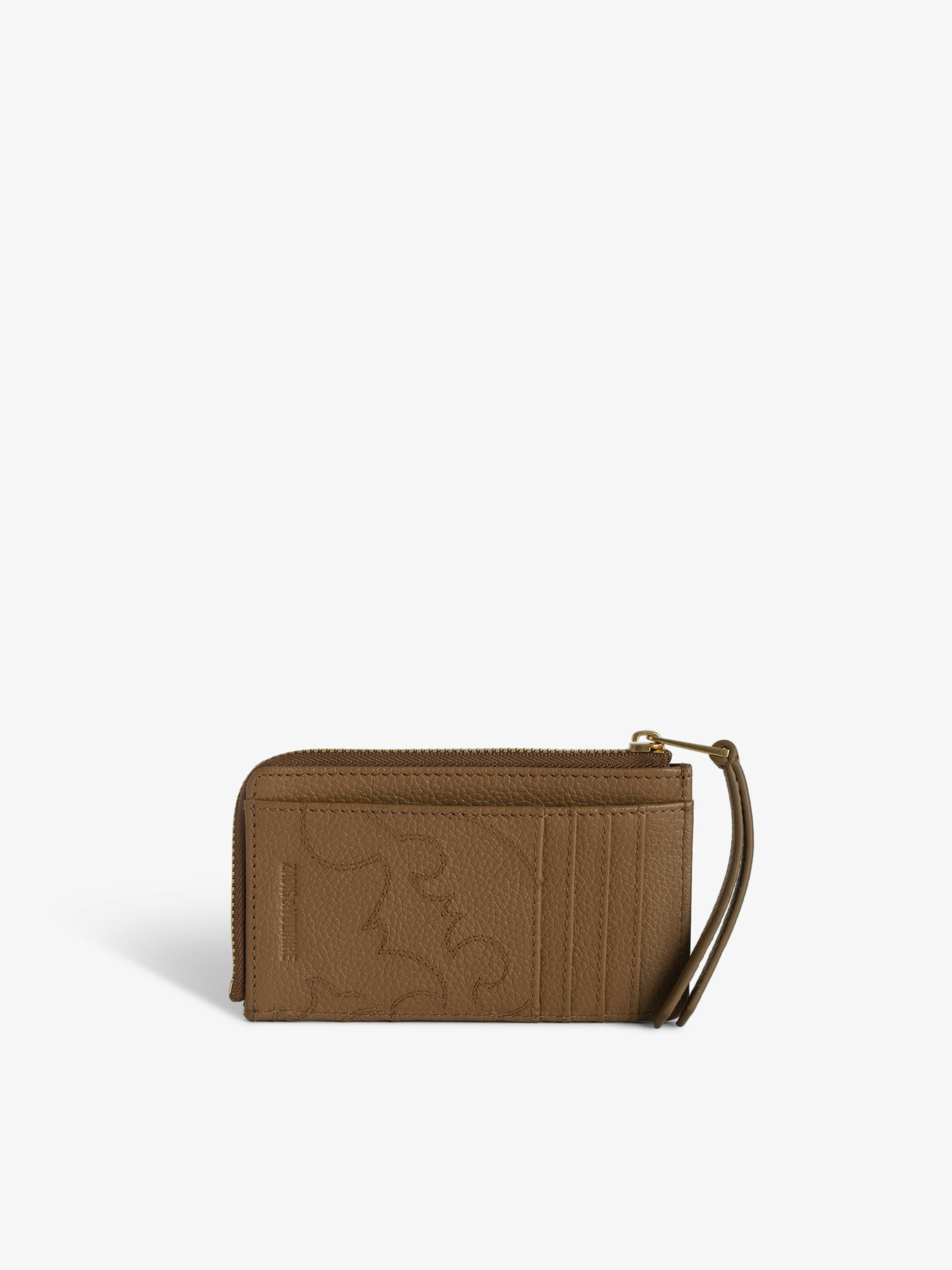 ZV Card Wallet Cognac Leather Women | Zadig&Voltaire | Zadig&Voltaire