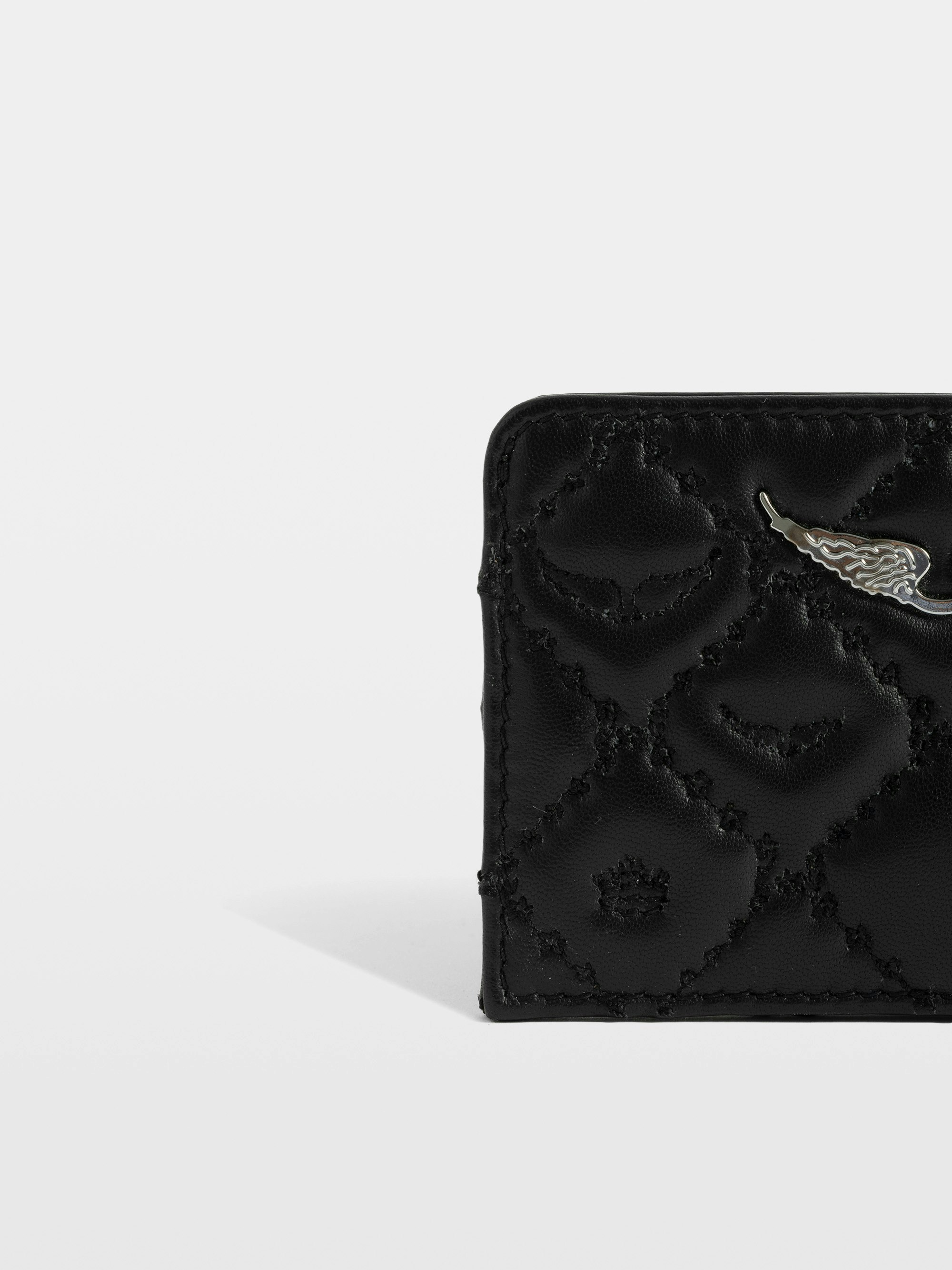 ZV Pass Quilted Monogram Card Holder