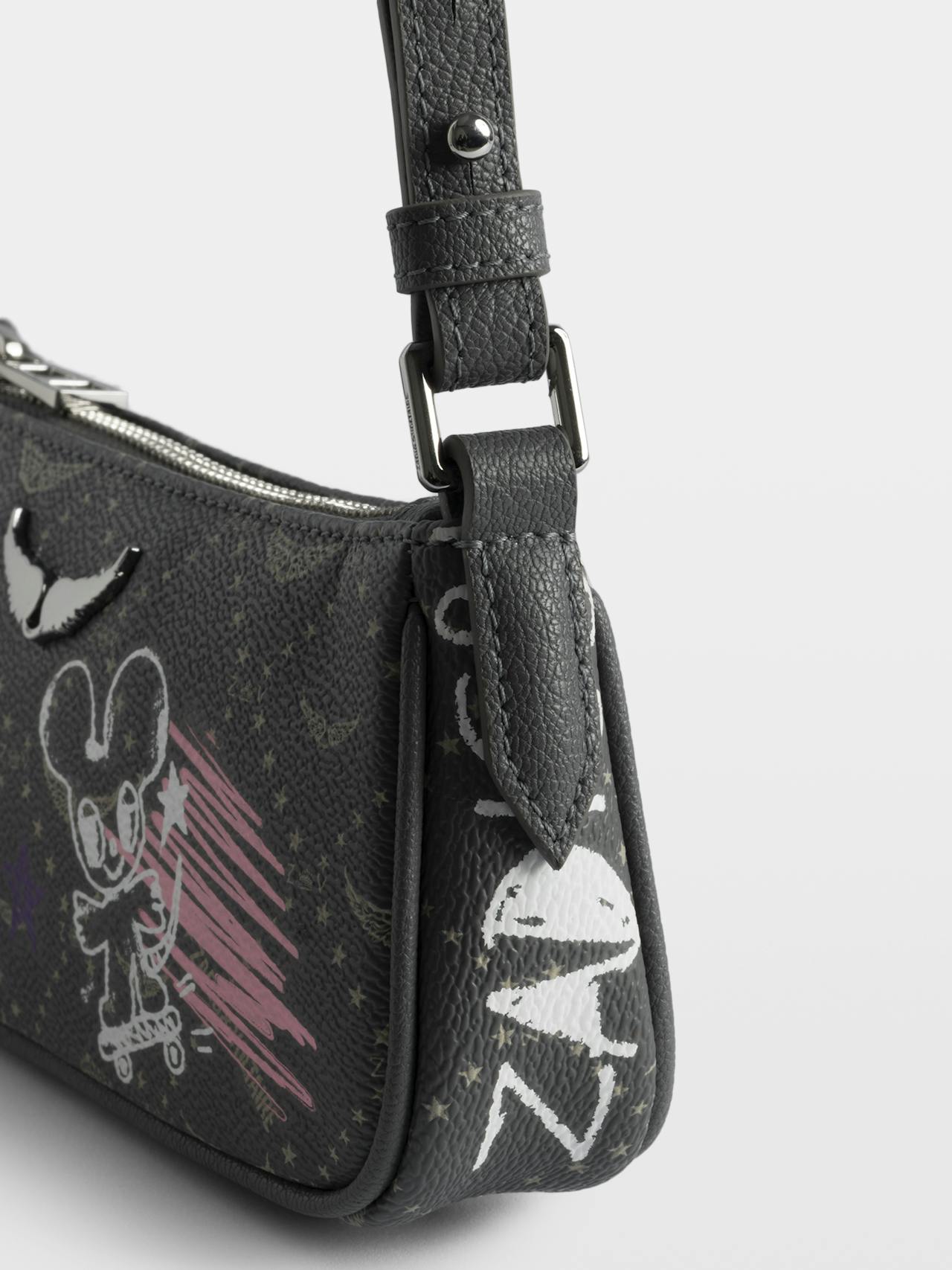 Z Pocket Monogram Tag Clutch