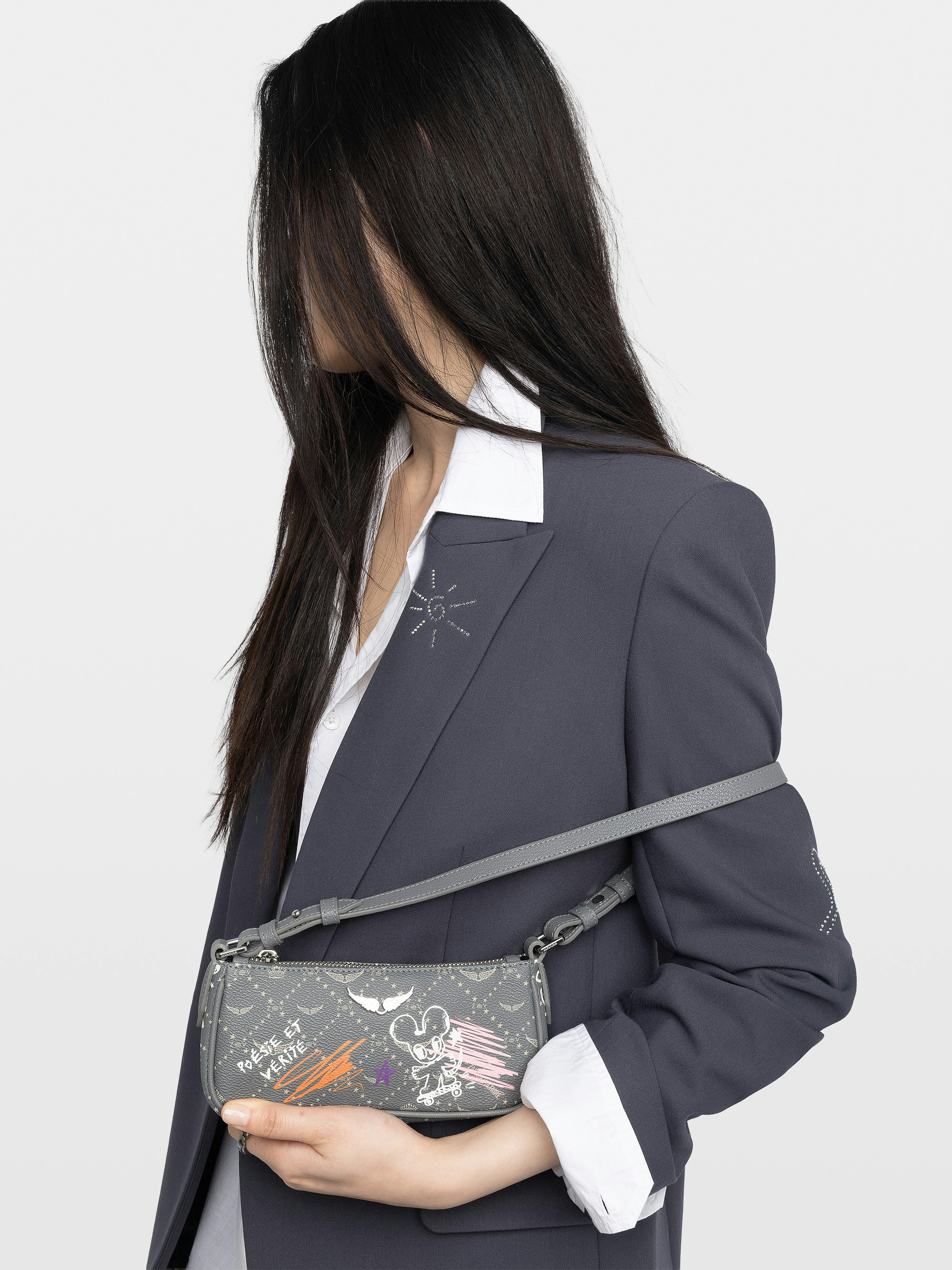 Z Pocket Monogram Tag Clutch