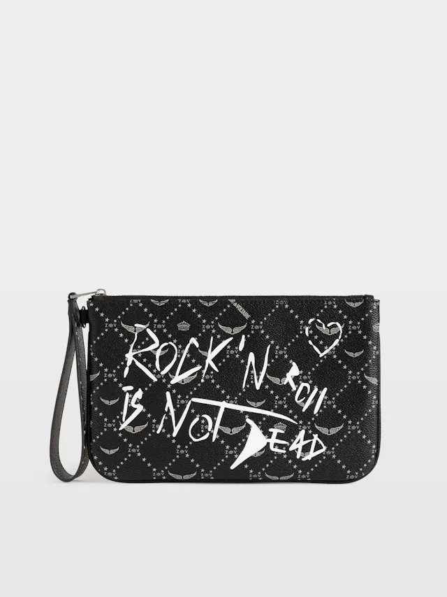 Z Pouch Monogram Arty Tag Clutch