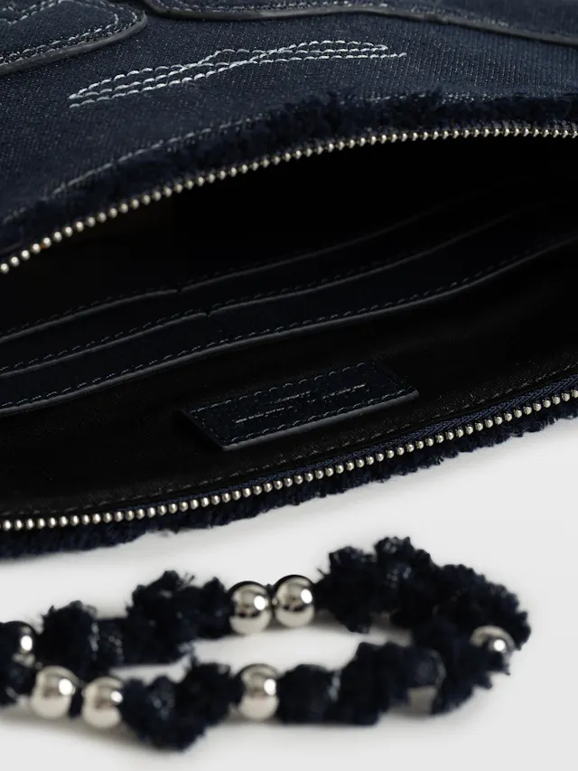 Angel Denim Western Clutch