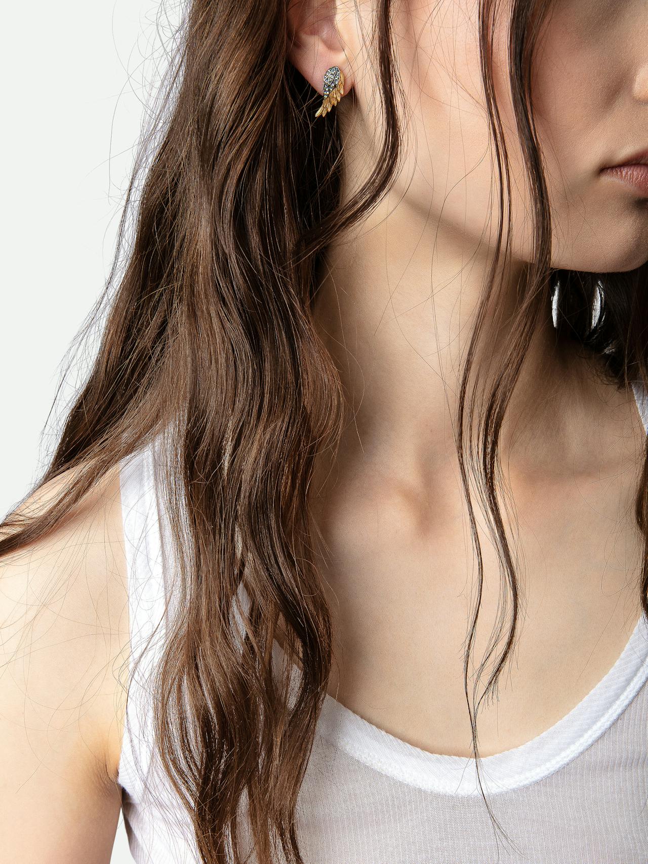 Rock Feather Earrings 2