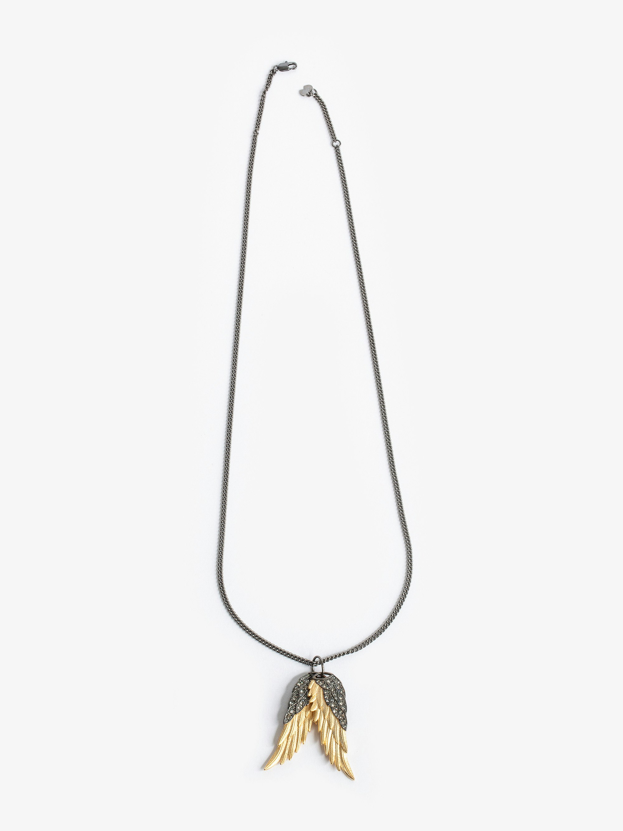 Rock Feather Pendant Necklace necklace gold women | Zadig&Voltaire