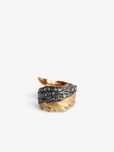 Rock Feather Ring