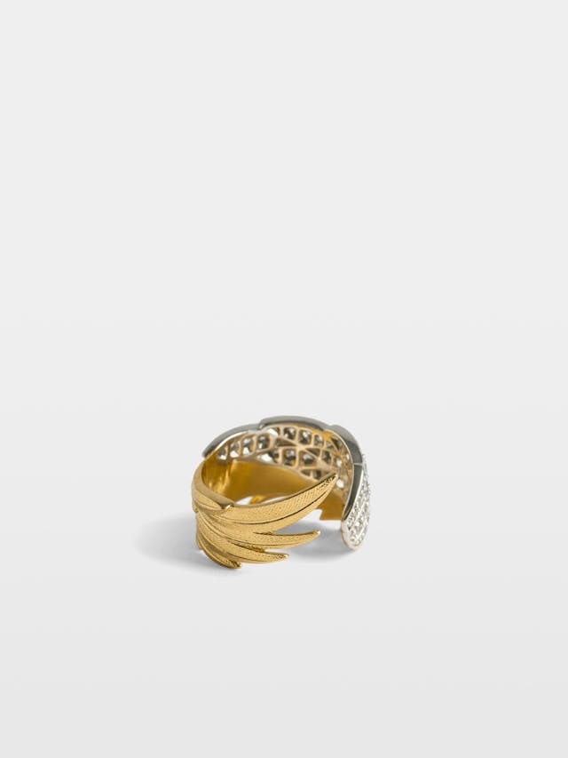 Rock Feather Ring