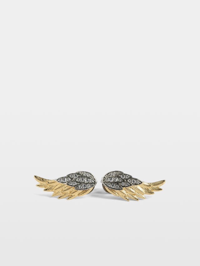 Rock Feather Earrings