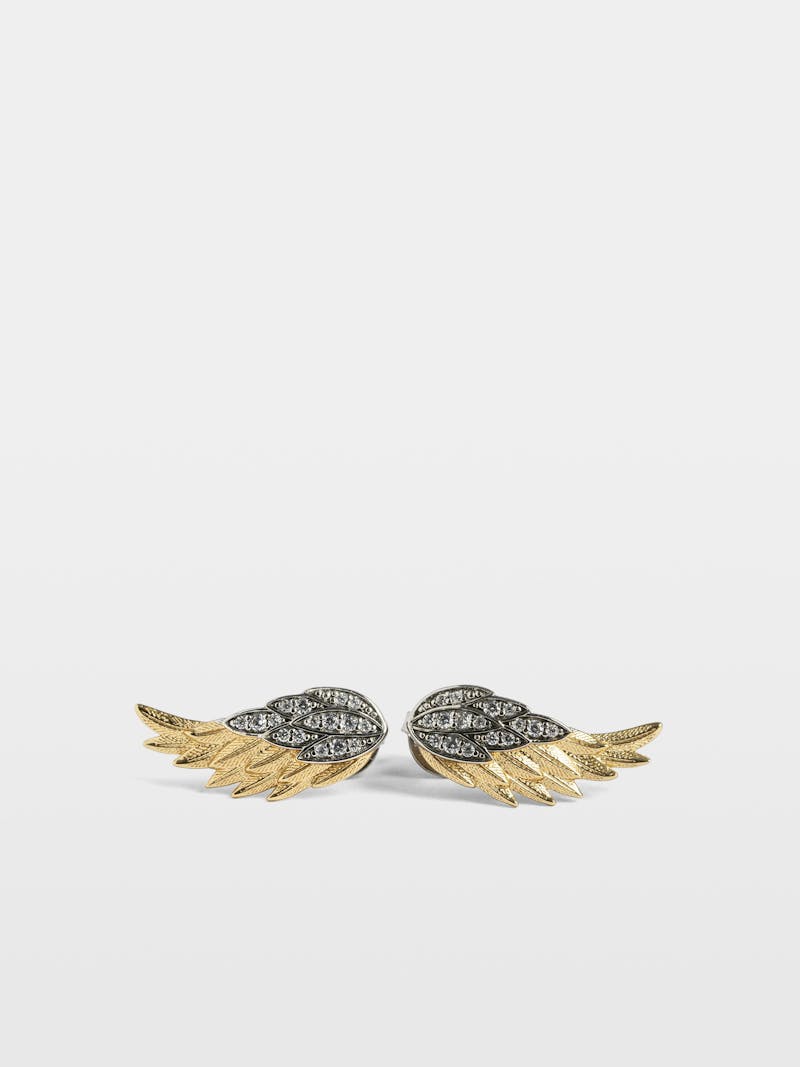 Rock Feather Earrings