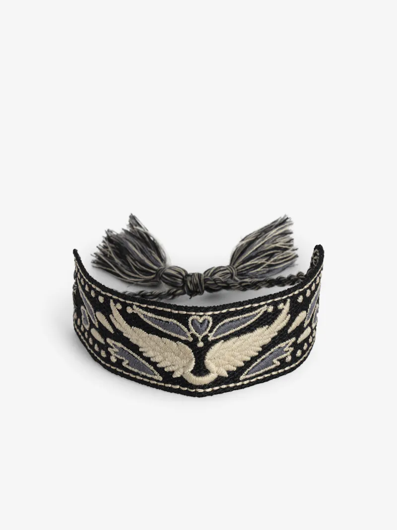 Woven Zadig Bracelet Embroidered Wings Zadig Voltaire Zadig Voltaire woven-zadig-bracelet-embroidered-wings-zadig-voltaire-zadig-voltaire