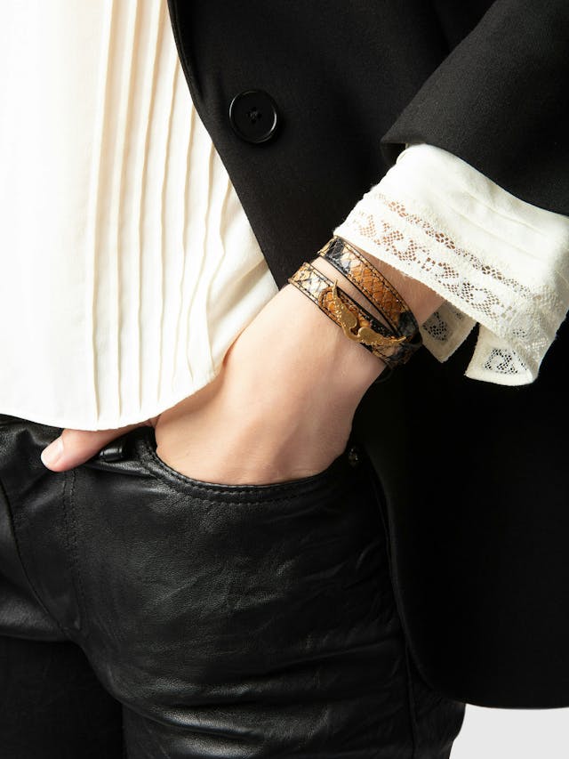 Rock Leather Bracelet