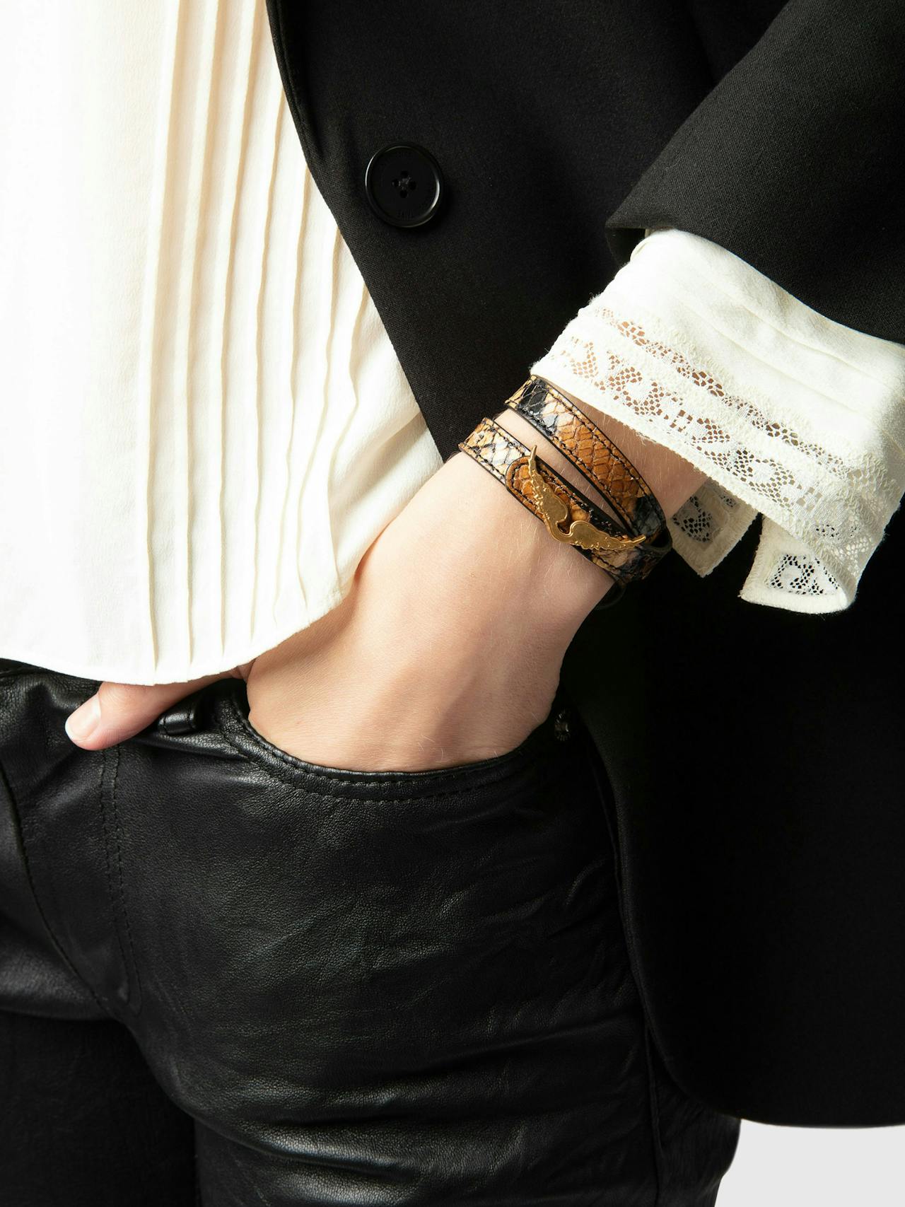 Rock Bracelet 100% Leather